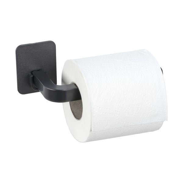 Czarny plastikowy uchwyt na papier toaletowy bez wiercenia Parma – Allstar-image-3