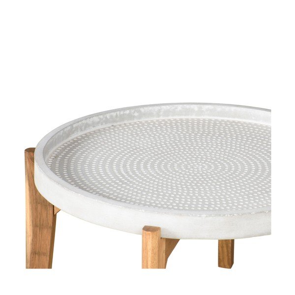 Ogrodowy stolik z szarym betonowym blatem Bonami Selection Bari, ø 70 cm-image-2