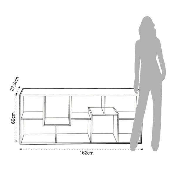 Regał Tomasucci Random Andrea, 160x69x27,5 cm-image-2