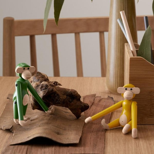 Figurka z litego drewna (wysokość 9,5 cm) Monkey Mini – Kay Bojesen Denmark-image-2