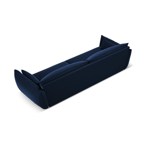 Ciemnoniebieska aksamitna sofa 248 cm Vanda – Mazzini Sofas-image-3