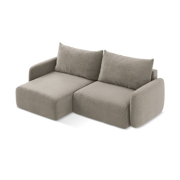 Beżowy rozkładany/ze schowkiem narożnik (lewostronny) Kalena – Makamii-image-3