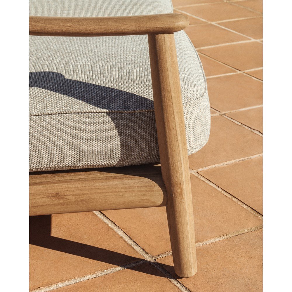 Beżowa/w naturalnym kolorze tapicerowana sofa ogrodowa Elunda – Kave Home (zdjęcie 7)