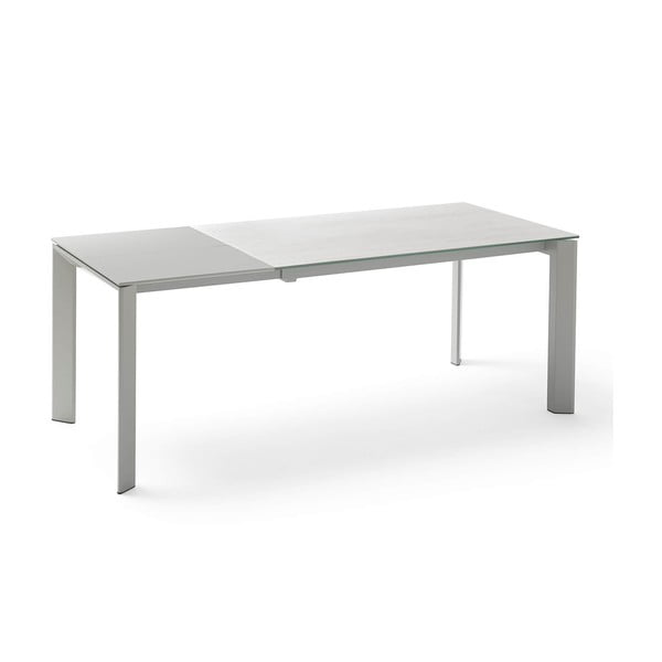 Szary stół rozkładany do jadalni sømcasa Lisa Snow, dł. 140/200 cm