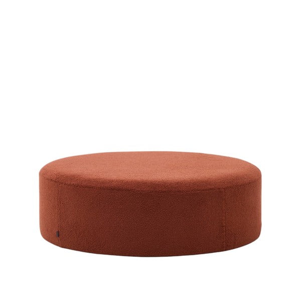 Puf z materiału bouclé w kolorze terakoty Kaeli – Kave Home