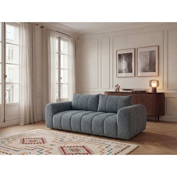 Niebieska sofa 242 cm Nesty – Bobochic Paris-image-1