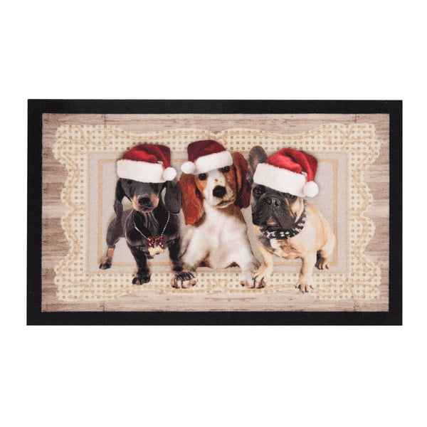 Wycieraczka Hans Home Christmas Dogs II, 45x75 cm