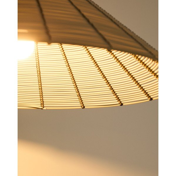 Beżowy abażur z imitacji rattanu ø 50 cm Saranella – Kave Home-image-4