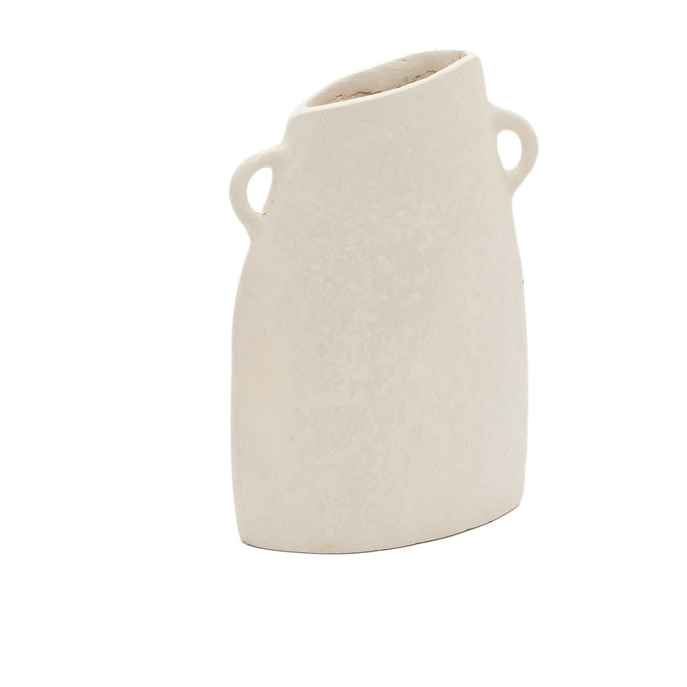 Kremowy ręcznie wykonany wazon (wysokość 27 cm) Neti – Kave Home