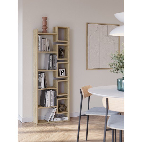 Regał w dekorze dębu 60x168,5 cm Eladi – Marckeric-image-1