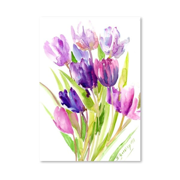 Plakat Purple Tulips (projekt Suren Nersisyan)