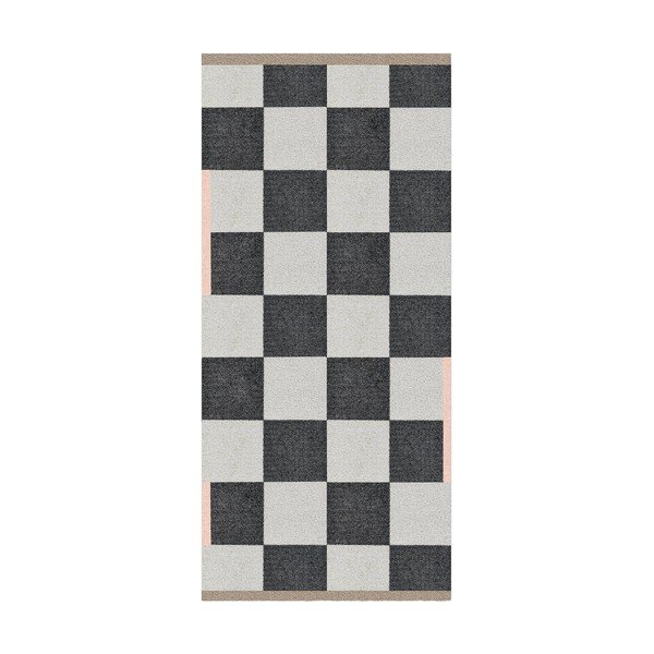 Czarno-biały dywan odpowiedni do prania 70x150 cm Square – Mette Ditmer Denmark
