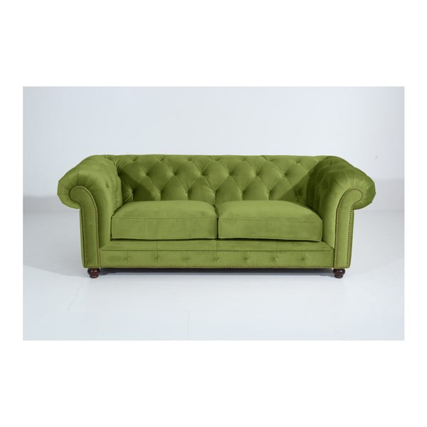 Zielona sofa Max Winzer Orleans Velvet, 216 cm