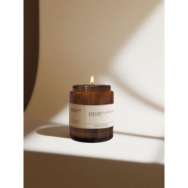 Zapachowa sojowa świeca czas palenia 40 h #32 Bergamot, Coconut, Vanilla – Perfumed Prague