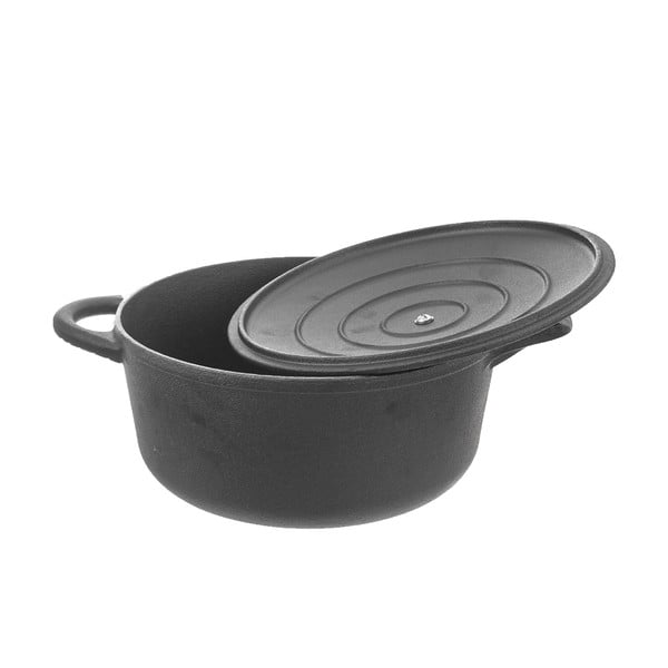 Garnek żeliwny z pokrywką odpowiedni na indukcję 4 l LITINA – Orion-image-4