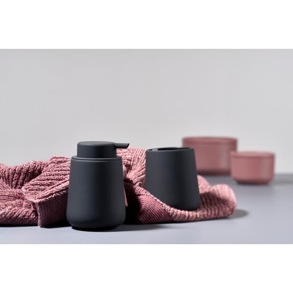 Czarny porcelanowy kubek na szczoteczki do zębów Nova One − Zone-image-2