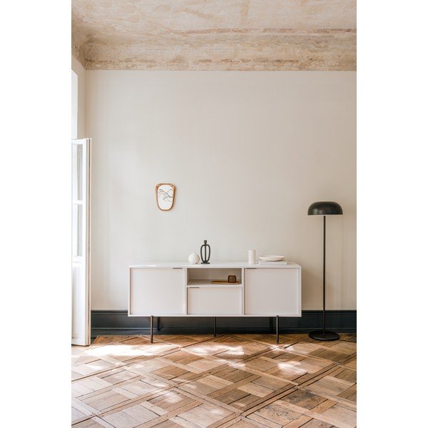 Szarobeżowa szafka pod TV 180x79x50 cm Bau – noo.ma-image-1