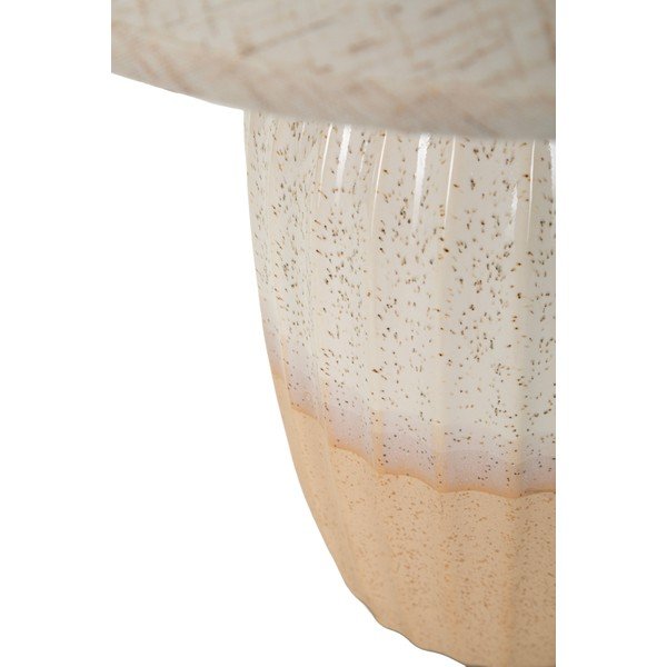 Kremowa lampa stołowa ceramiczna z tekstylnym kloszem (wysokość 44 cm) Japandi – Mauro Ferretti-image-4