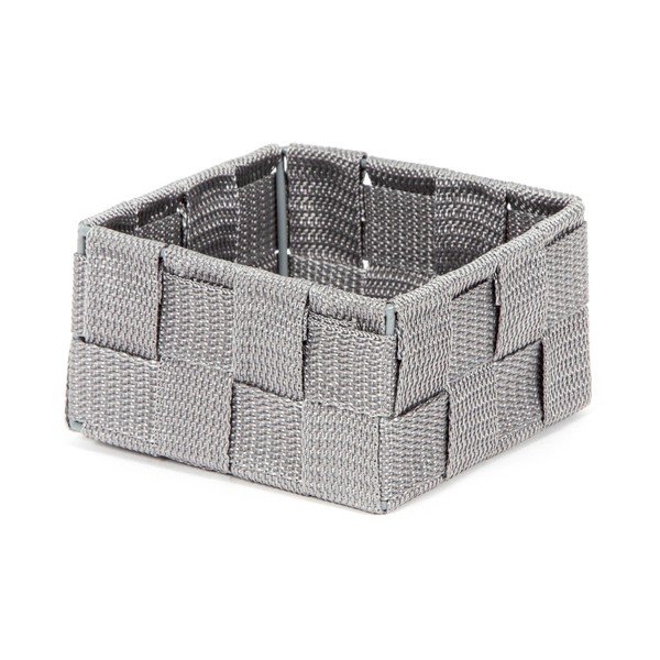 Szary organizer łazienkowy Compactor Stan, 12x12 cm