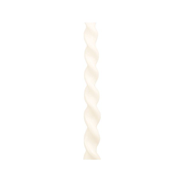Zestaw 2 białych świeczek z wosku pszczelego PT LIVING Spiral-image-2