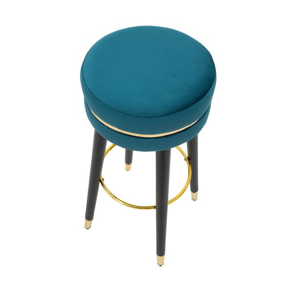 Turkusowy tapicerowany hoker (wysokość siedziska 74 cm) Paris – Mauro Ferretti-image-2