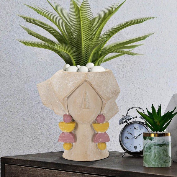 Beżowy wazon z żywicy polimerowej 27 cm Elegant – Mauro Ferretti-image-1