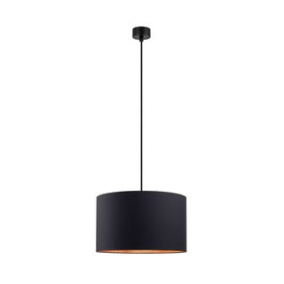 Czarna lampa wisząca z wnętrzem w kolorze miedzi Sotto Luce Mika, ⌀ 40 cm