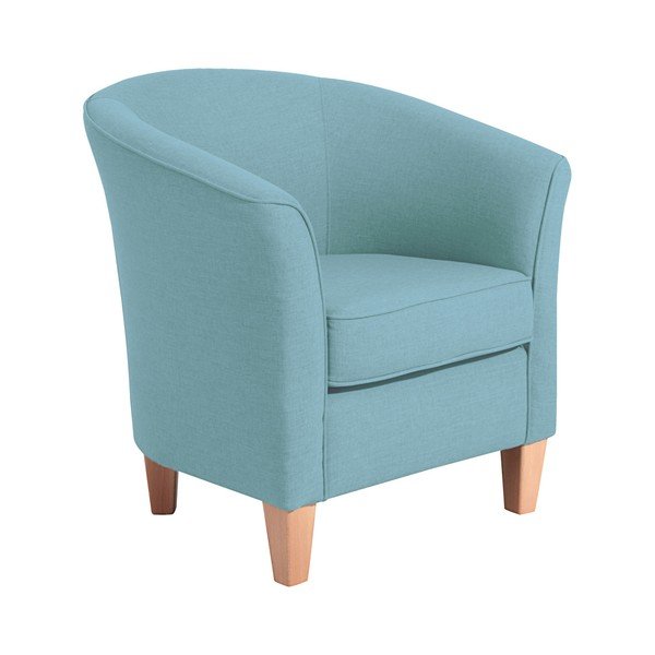 Turkusowy fotel Max Winzer Livia Aqua