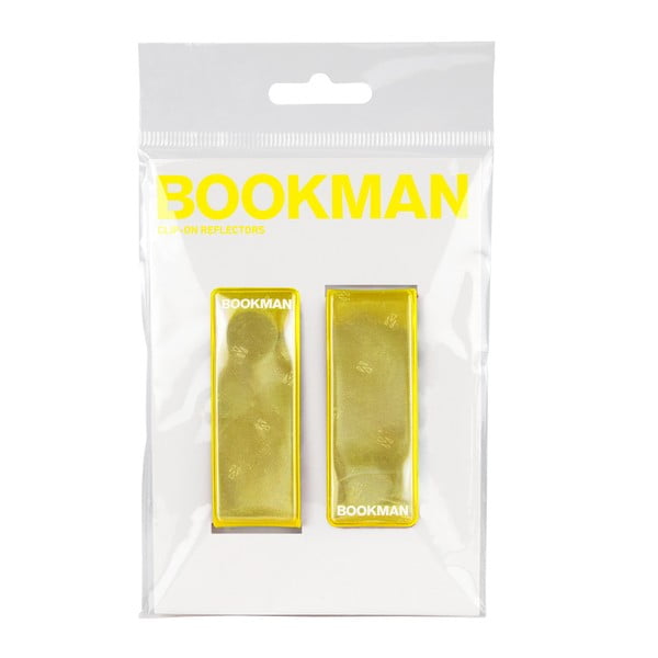 Żółty przypinany odblask magnetyczny Bookman