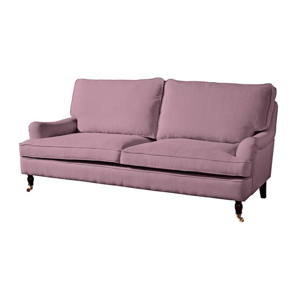 Różowa sofa Max Winzer Passion, 210 cm