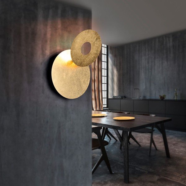 Kinkiet LED w kolorze złota Leano – Trio-image-4