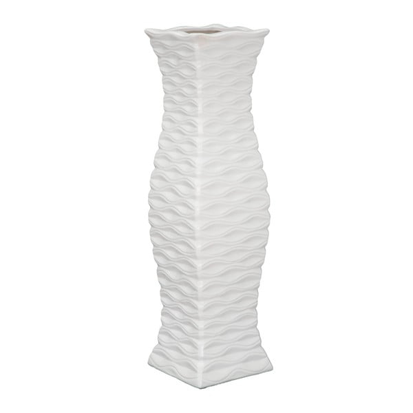 Biały wazon ceramiczny Mauro Ferretti, 15x15 cm