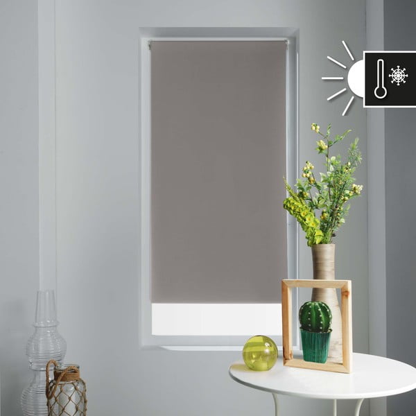 Jasnobrązowa tekstylna roleta 90x180 cm Occult – douceur d'intérieur-image-2