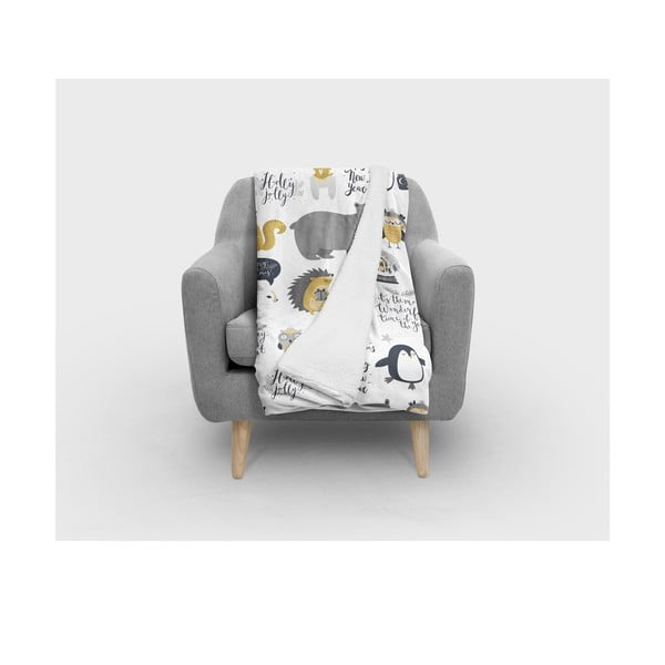 Biały koc dziecięcy 120x180 cm – Oyo home-image-1