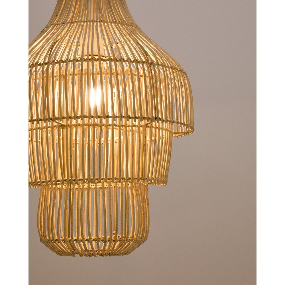 Rattanowy abażur w naturalnym kolorze ø 38 cm Janoa – Kave Home (zdjęcie 3)