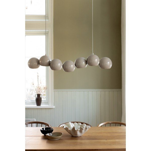 Szarobeżowa lampa wisząca Cupolo – Markslöjd-image-1
