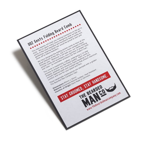 Składany grzebień do brody The Bearded Man Company-image-2