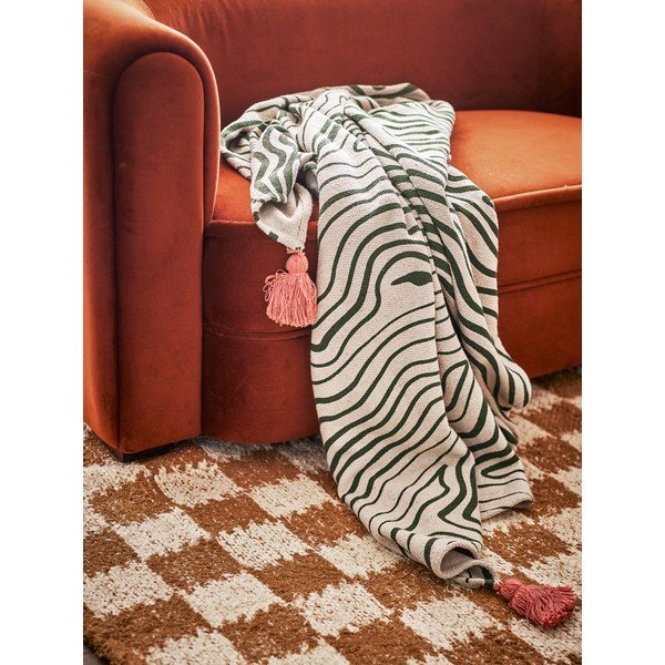Koc z mieszanki bawełny 130x160 cm Woodsby – Bloomingville-image-1