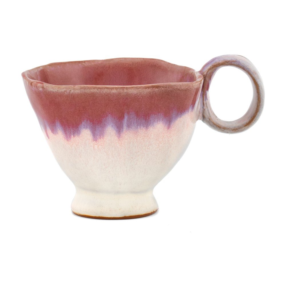 Różowa/kremowa filiżanka ceramiczna Colette – Sass & Belle