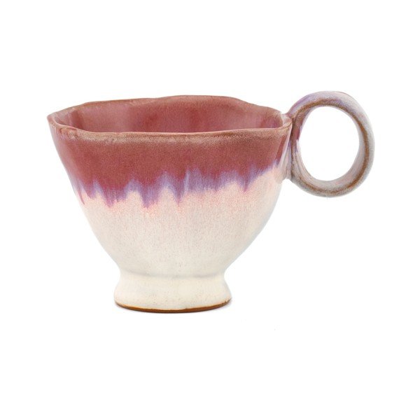 Różowa/kremowa filiżanka ceramiczna Colette – Sass & Belle