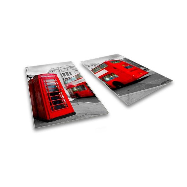 Zestaw 2 szklano-cermicznych podstawek JOCCA London-image-2