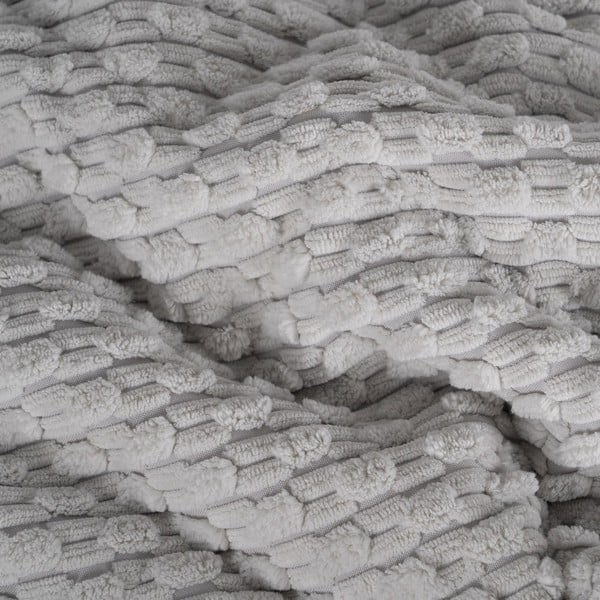 Jasnoszara narzuta pikowana 180x260 cm – Ixia-image-2