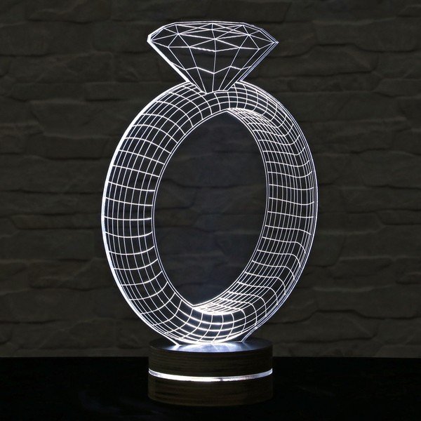 Lampa 3D stołowa Ring-image-1
