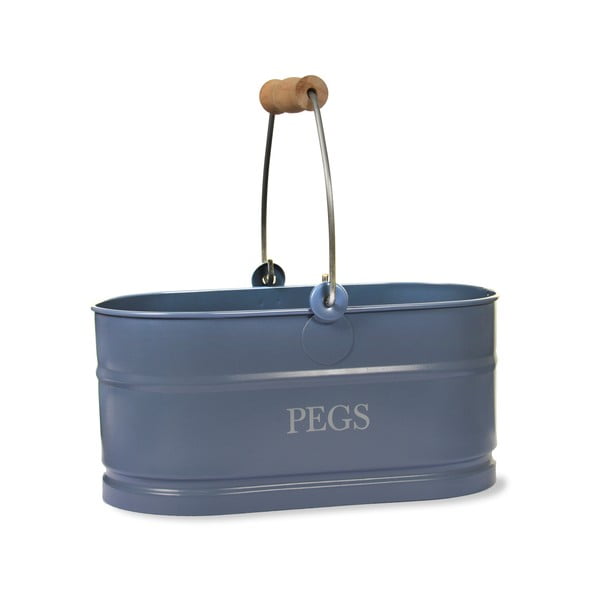 Koszyk na klamerki Peg Bucket, niebieski
