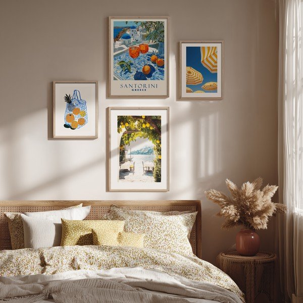 Obraz drukowany z ramą w zestawie 50x70 cm Santorini – Styler-image-2