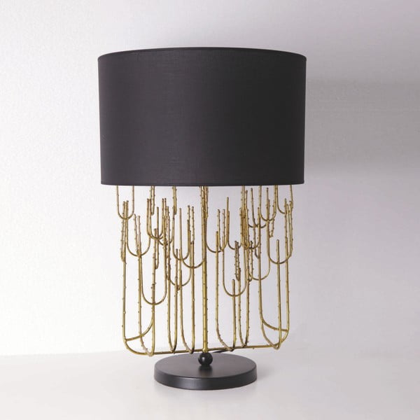 Lampa stołowa z metalu w kolorze złota bez abażuru Thai Natura Mexico