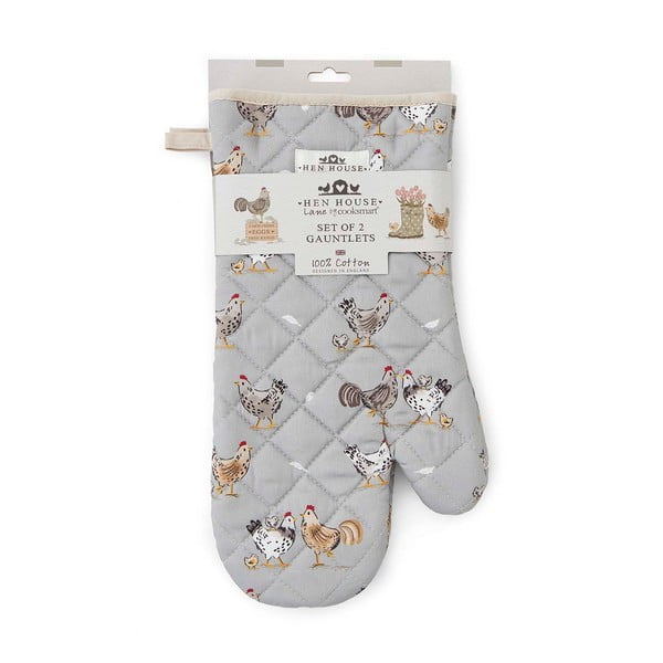 Bawełniana rękawice kuchenne zestaw 2 szt. Hen House – Cooksmart ®-image-2