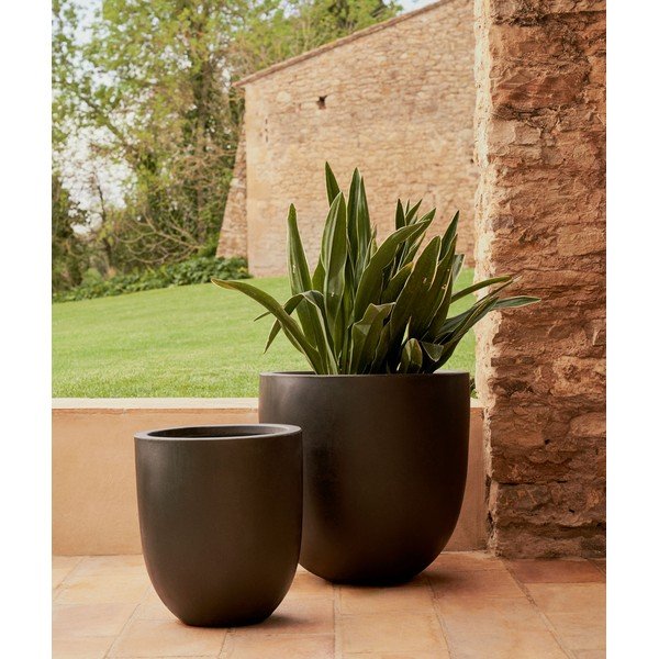 Betonowa osłonka na doniczkę ø 54 cm Aiguablava – Kave Home-image-1