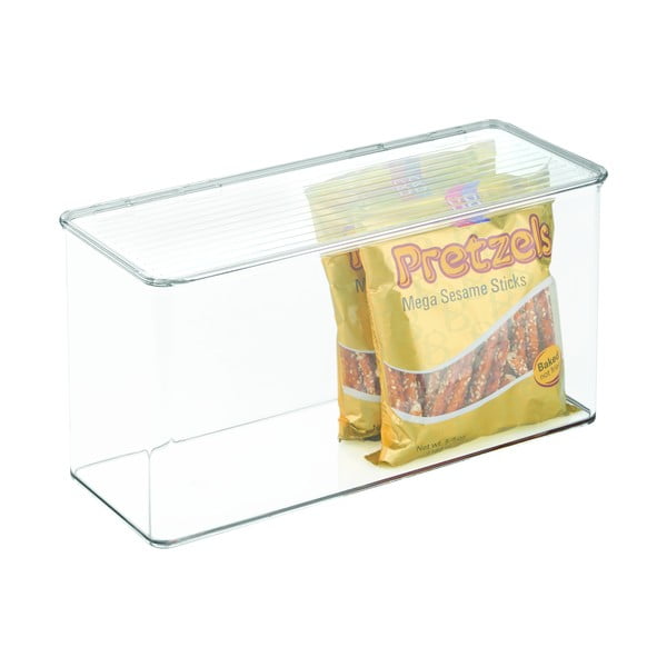 Przezroczysty pojemnik z wieczkiem iDesign, 14,5x34 cm-image-3