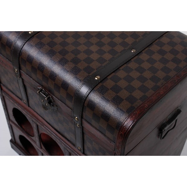 Brązowa szafka na wino liczba butelek 6, 41x48 cm – Deco Pleasure-image-1